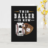 第6誕生日ギフト野球選手6歳少年 カード (黄色い花)