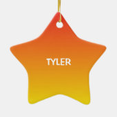 第6誕生日スポーツボール セラミックオーナメント (裏面)