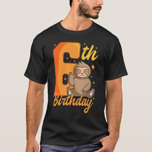第6誕生日スーステーマ6デイパーティーお祝い Tシャツ (正面)