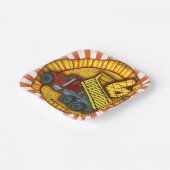 第6誕生日ダンプトラック ペーパープレート (傾斜あり)