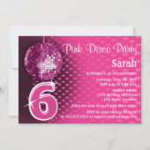 第6誕生日ディスコパーティー 招待状 (正面)