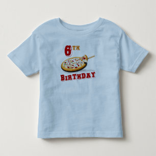 第6誕生日ピザパーティー トドラーTシャツ