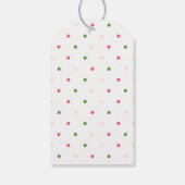 第6誕生日ピンクウォーターカラーフローラ6 ギフトタグ (裏面)