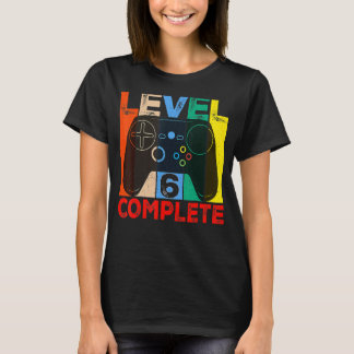 第6誕生日ボーイゲーマーレベル6完生まれ了20年 Tシャツ