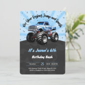 第6誕生日モンスタートラック 招待状 (スタンド正面)