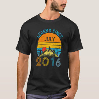第6誕生日伝説2016年7月以来ヴィンテージ6年 Tシャツ