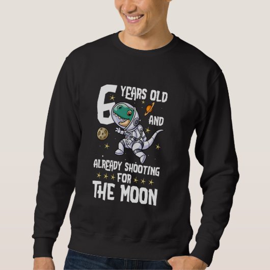 第6誕生日宇宙飛行士ボーイズ宇宙誕生日6年 スウェットシャツ (正面)