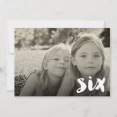 第6誕生日少年少女第6フォトオーバーレイI 招待状 (正面)