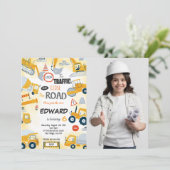 第6誕生日建築フォト招待状 招待状 (スタンド正面)