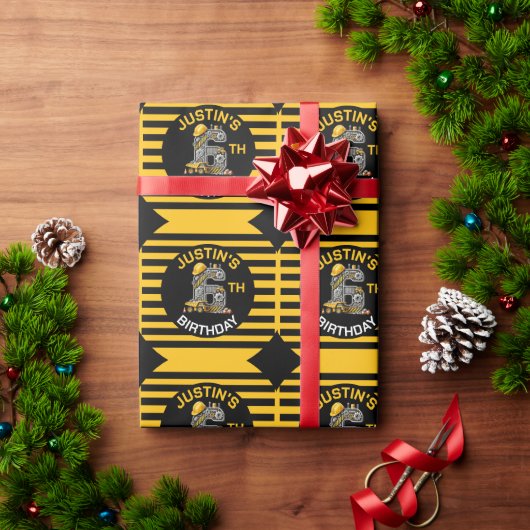 第6誕生日建築 ラッピングペーパー (クリスマスギフト)