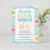 第6誕生日招待状ことわざ 招待状 (スタンド正面)