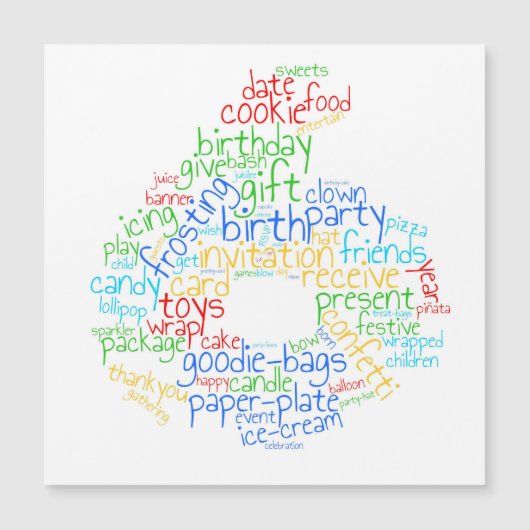 第6誕生日磁気カード (正面)