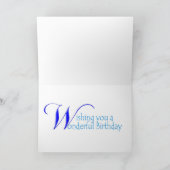 第6誕生日笑顔のアリゲーターカード カード (内部)