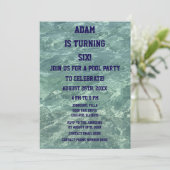 第6誕生日第6プールパーティービーチウォーターアート2025 招待状 (スタンド正面)