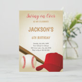 第6誕生日野球招待状 招待状 (スタンド正面)