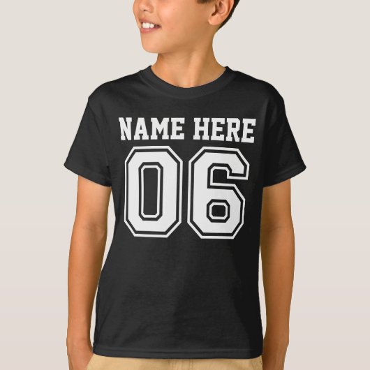 第6誕生日(カスタマイズ可能な子供の名前) Tシャツ (正面)