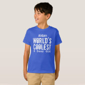 第6誕生日·ギフト·ワールドクールの6歳V13 Tシャツ (正面フル)