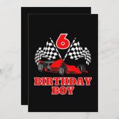 第6誕生日 招待状 (正面/裏面)