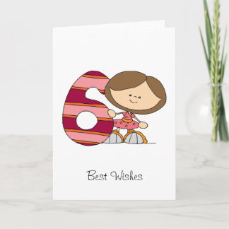 第6誕生日-挨拶状-女の子 カード