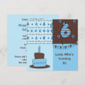 第6誕生日: 男の子: 招待状 (正面/裏面)