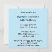 第6誕生日: 男の子: 招待状 (裏面)