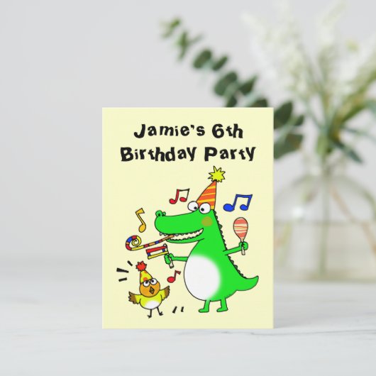 第6誕生日（私は6歳） 招待状 (スタンド正面)