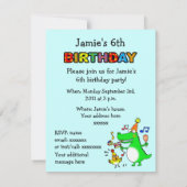 第6誕生日（私は6歳） 招待状 (裏面)