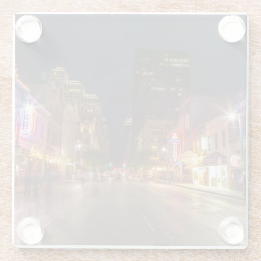 第6通りアットデュスクインダウンタウンオースティン，テキサス州 ガラスコースター (裏面)