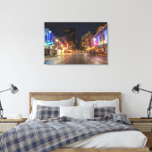 第6通りアットデュスクインダウンタウンオースティン,テキサス州 キャンバスプリント (インサイチュ (寝室))