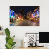 第6通りアットデュスクインダウンタウンオースティン,テキサス州 ポスター (ホームオフィス)