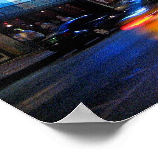 第6通りダウンタウンオースティンテキサス州 ポスター (角)