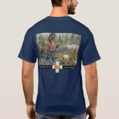 第6隊のバッジのTシャツ Tシャツ (裏面)