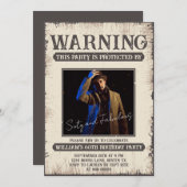 第60おもしろいレトロヴィンテージ60と素晴らしい誕生日 招待状 (正面/裏面)