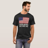 第60おもしろい誕生日アメリカ合衆国を作る米国素晴らし国旗 Tシャツ (正面フル)