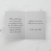 第60お母さんおよびパパカードのための結婚記念日 カード (内部)