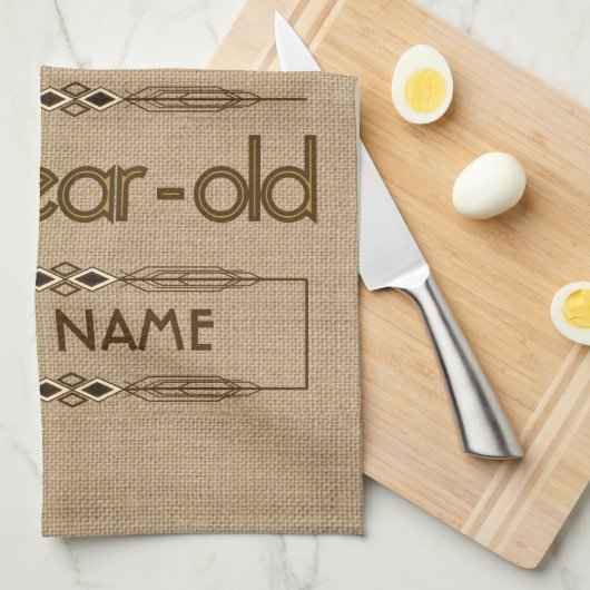 第60すばらしい誕生祝いの世界のベスト キッチンタオル (四つ折り)