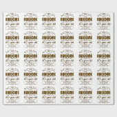 第60すばらしい誕生祝いの世界のベスト ラッピングペーパー (フラット)