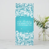 第60エレガント回誕生パーティー、スター・スパークルブルー 招待状 (スタンド正面)