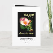 第60オランダカイウユリとの記念日 カード (裏面)