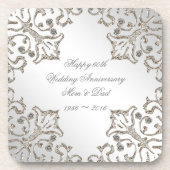 第60ダイヤモンドの結婚記念日のコースターはぴかぴか光ります コースター (正面)