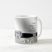 第60ダイヤモンドの結婚記念日のコーヒー・マグ コーヒーマグカップ (正面右)