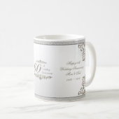 第60ダイヤモンドの結婚記念日のマグはぴかぴか光ります コーヒーマグカップ (正面右)