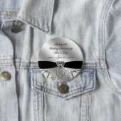 第60ダイヤモンドの結婚記念日ボタン 缶バッジ (インサイチュ)