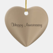 第60パーソナライズな記念日のオーナメントまたはない セラミックオーナメント (裏面)