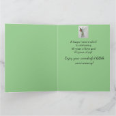 第60位の大きな母とパパ、幸福な記念日 カード (内部)