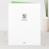 第60位の大きな母とパパ、幸福な記念日 カード (裏面)