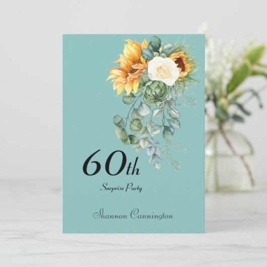 第60回ひまわりサプライズ誕生日パーティーへの招待 招待状 (スタンド正面)