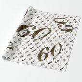 第60回ゴールデ結婚ン記念タイポグラフィ ラッピングペーパー (アンロールド)