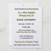 第60回サプライズライム誕生パーティーメタリック紙 招待状 (裏面)