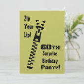 第60回サプライズライム誕生パーティーメタリック紙 招待状 (スタンド正面)